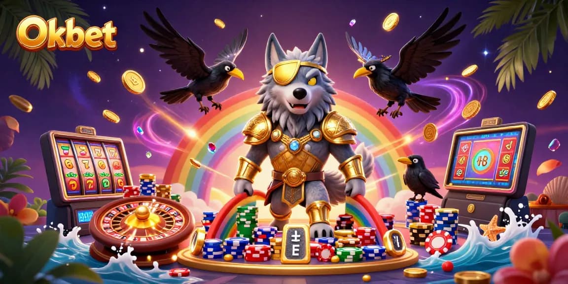 Engage with Oxbet's thrilling casino experience through vibrant illustrations filled with captivating gaming elements.