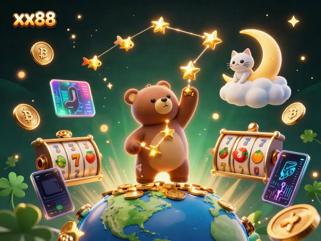 Engage in thrilling action with xx88's casino games and vibrant character visuals.