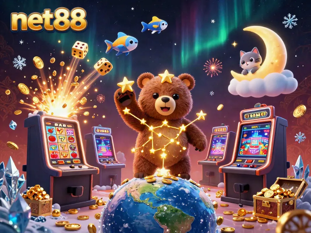 Experience big wins with net88's exciting casino action, featuring vibrant characters and jackpot elements.