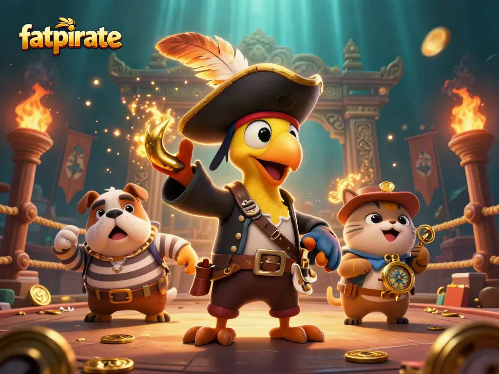 Try your luck with fatpirate at this vibrant pirate-themed casino adventure.