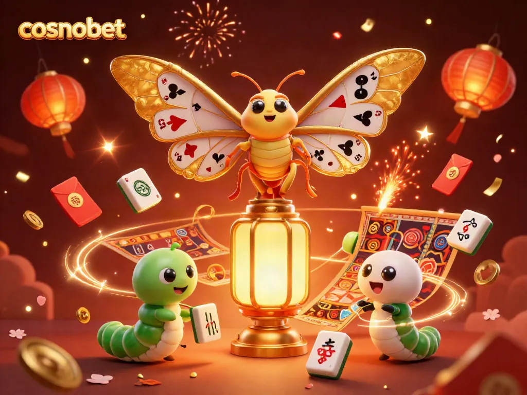 Play thrilling games at cosmobet with an enchanting 3D casino illustration showcasing fun elements.