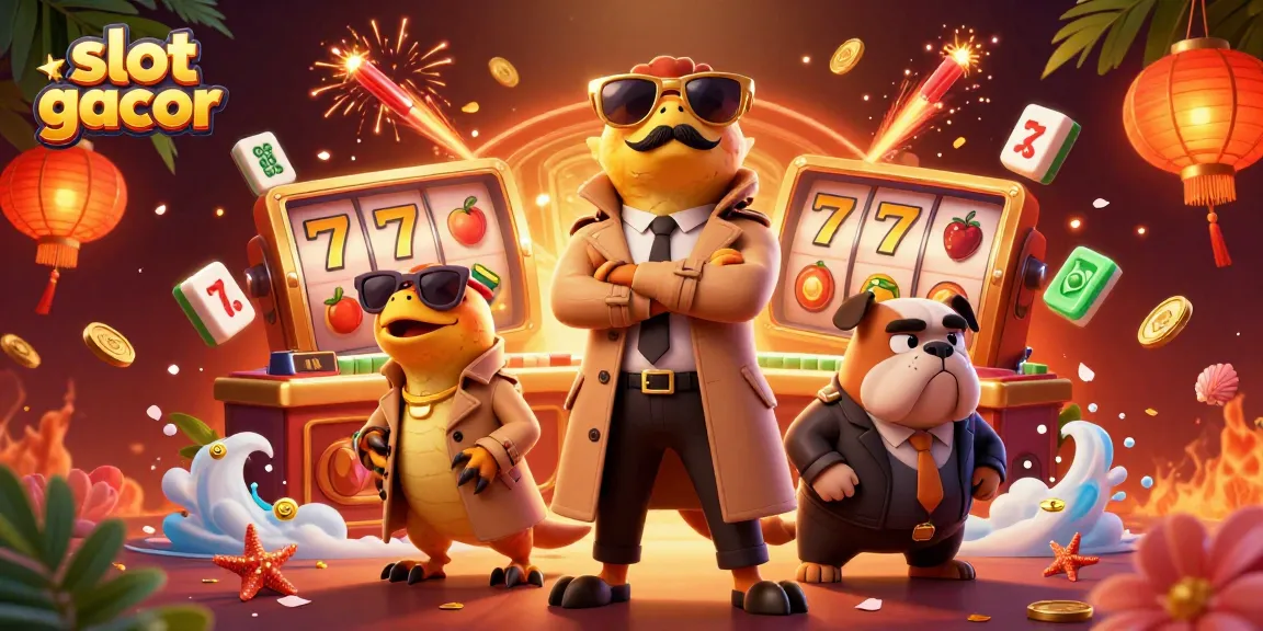 Experience the thrill of slot gacor with cartoon raptors in a casino setting