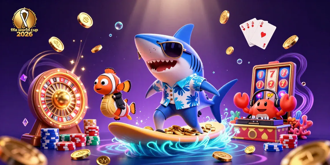 Surf the wave of gold coins with a hammer-head shark for fifa world cup 2026 gambling excitement.