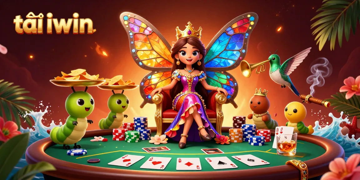 Tải iwin and experience the vibrant world of online gaming with our dynamic promotional illustration.