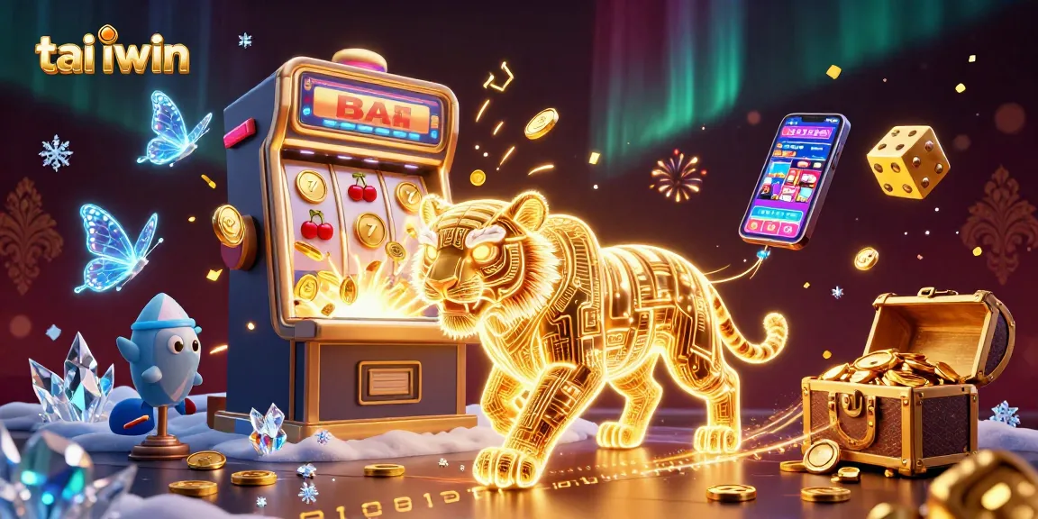 Experience thrilling wins with tai iwin's vibrant jackpot scene featuring a golden tiger and casino excitement.