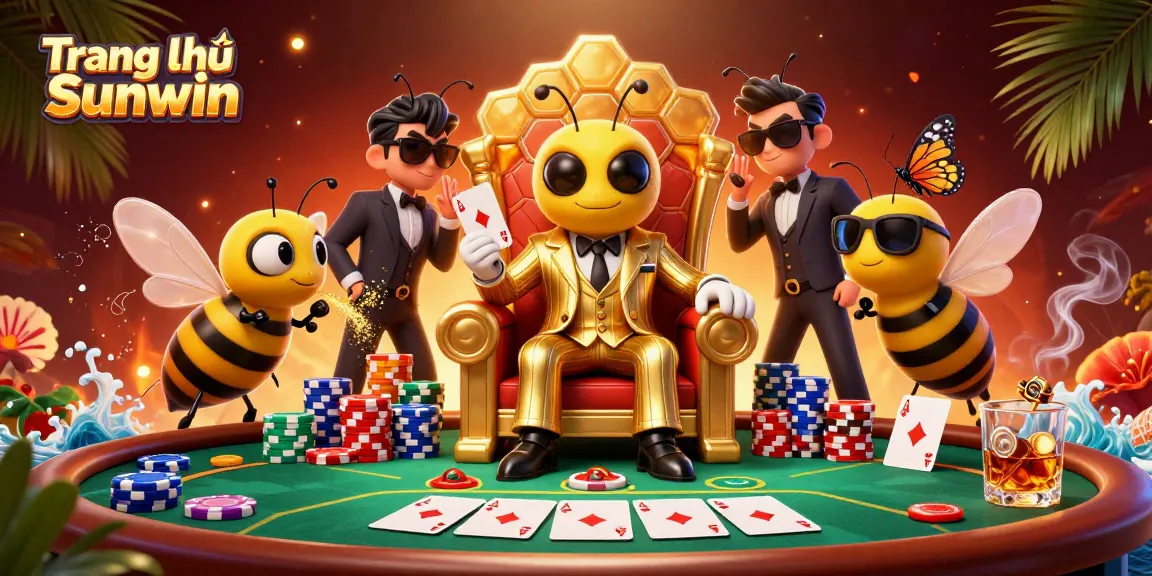 Experience the thrill of Trang chủ Sunwin with vibrant casino elements and dynamic 3D characters.