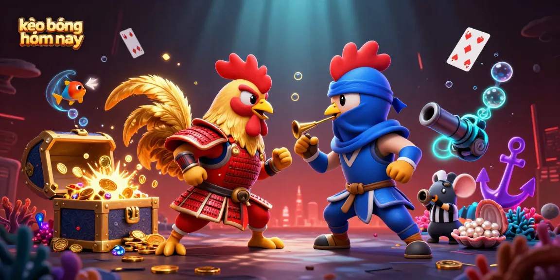Experience thrilling sports action with kèo bóng đá hôm nay showcasing dynamic roosters in a dramatic showdown.