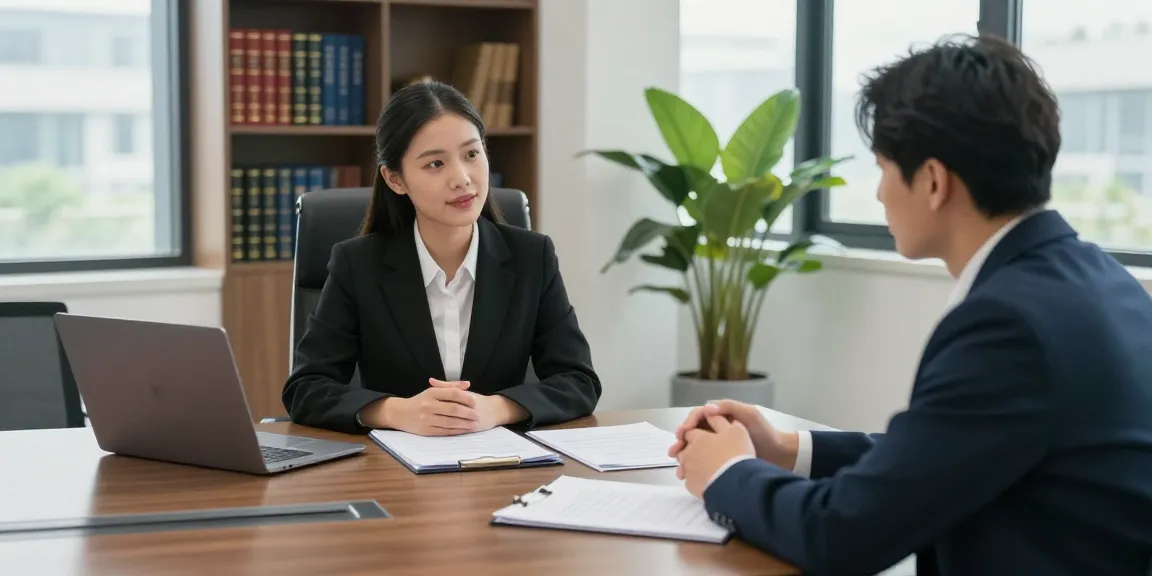 Professional consultation showing how you can help clients with legal matters in a modern office.